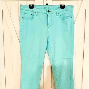Teal super soft denim with stretch size 16